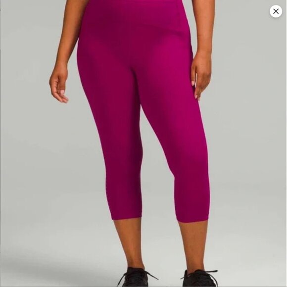 EUC Lululemon Swift Speed High-Rise Crop 21" Size 20 LW6CBKS Magenta Purple - Picture 16 of 16